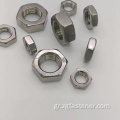 304 ανοξείδωτο χάλυβα Hexagon Thin Nuts DIN2510 M17 A2-70 M16 Nut